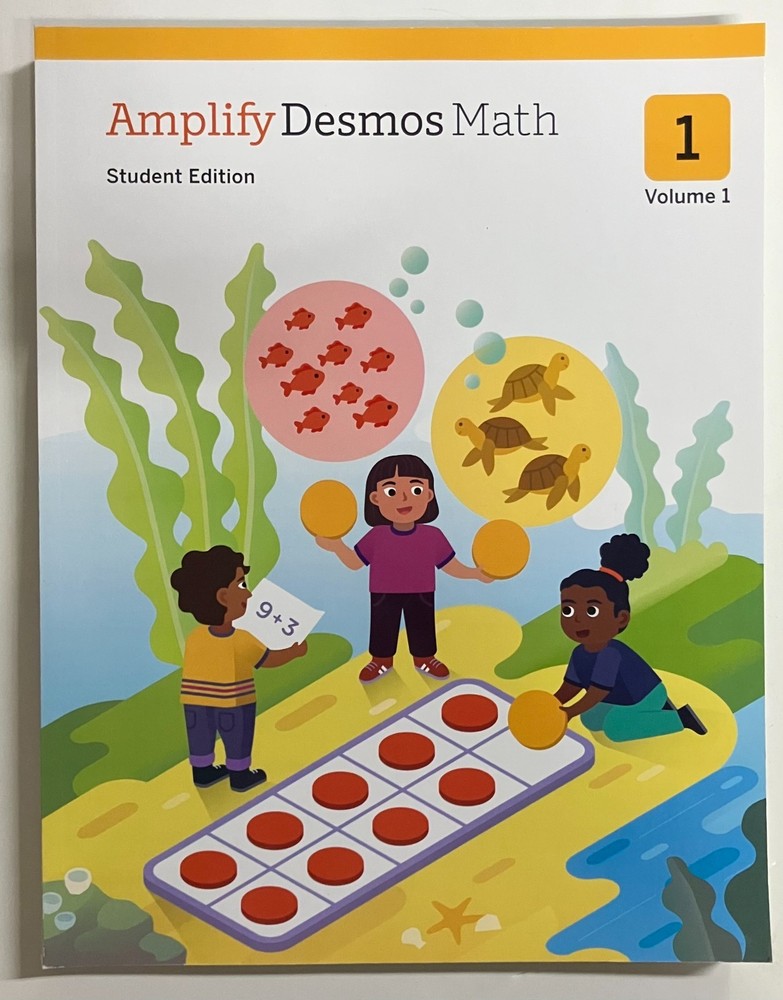 Amplify Desmos Math, Student Edition, Grade 1, Vol 1 (NEW, SHIPS FREE)