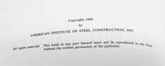 Structural Steel Detailing AISC 1966 Engineering Book Fold Out Charts Schematics