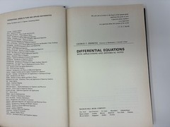 Differential Equations w/ Applications & Historical Notes Simmons 1972 HC Math