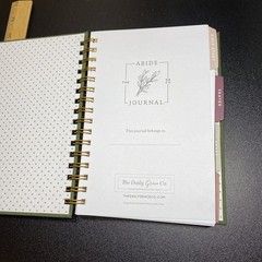 The Abide Journal (Bible Study Prayer) The Daily Grace Co. HC Spiral UNUSED!