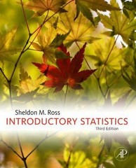 Introductory Statistics, USED-Acceptable, Ross, Sheldon M.