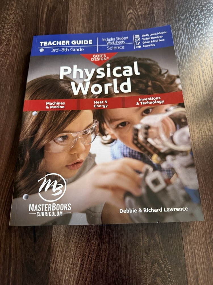 Master Books God’s Design Physical World Teacher Guide Worksheets Key