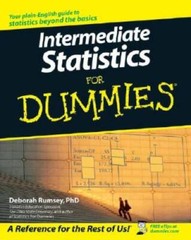 Intermediate Statistics For Dummies – Paperback – VERY GOOD