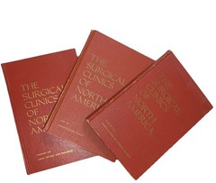 VTG Surgical Clinics Of North America Lot Of 3 HC Books 1971-81 Gastro Surgery+*