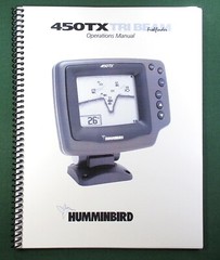 Humminbird 450TX Instruction Manual: 40 Pages & Protective Covers!