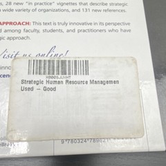 Strategic Human Resource Management 3rd Edition Jeffrey A. Mello HC