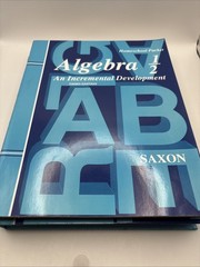 Saxon Algebra 1/2 Set Textbook, Homeschool Packet, Solutions Manual, Test Forms