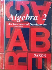 Saxon Algebra 2, Third Edition with Homeschool Test Book and Answer Key. New!