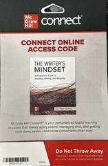Connect Access Code ONLY for The Writer’s Mindset Hoeffner 1st Edition Free S/H!