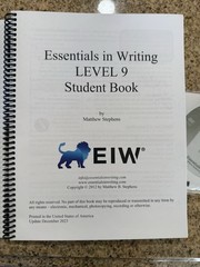 Essentials In Writing (EIW) Level 9