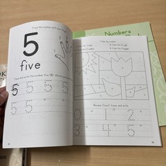Lot of 4 Memoria Press Junior Kindergarten Set Numbers and Colors Book of Crafts