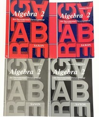 Saxon Algebra 2 complete set 3rd ed. textbook key solutions manual homeschool