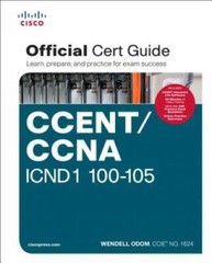 CCENT/CCNA ICND1 100-105 Official Cert Guide – Hardcover – ACCEPTABLE