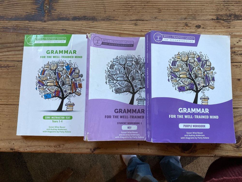 Grammar for the Well-Trained Mind Lot 3/Core Instructor Text/Purple Key/Workbook