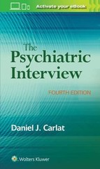 Psychiatric Interview by Daniel Carlat (2016, Trade Paperback)