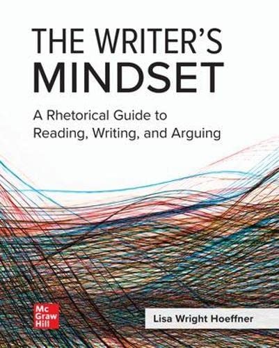 The Writer’s Mindset: A Rhetorical …, Hoeffner Profes