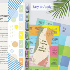 Book Tabs for Applied Behavior Analysis Cooper 3Rd Edition, Full Set Index Tabs