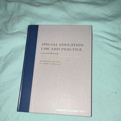 Carolina Academic Press Textbook Special Education Law Archer Marsico Hardcover