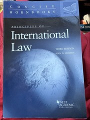 Principles of International Law Third Edition By Sean D. Murphy