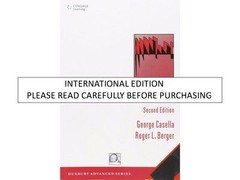Statistical Inference 2nd Edition 2E By George Casella and Roger L. Berger