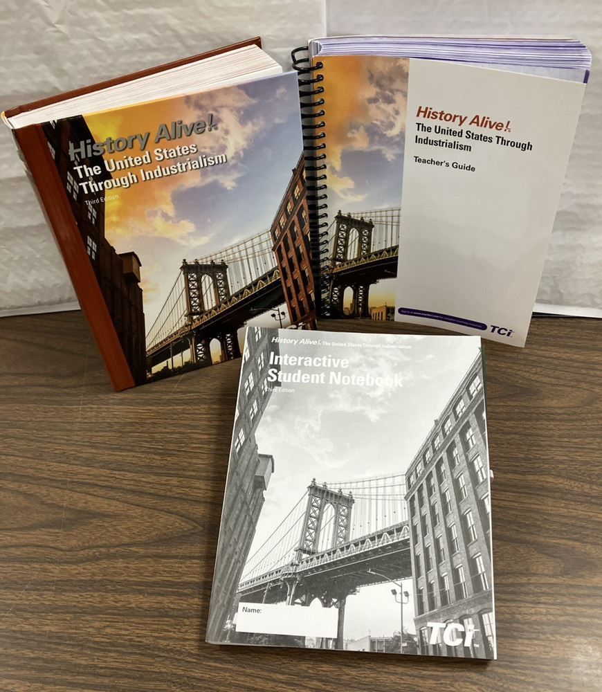 LOT History Alive! U.S. Through Industrialism 3e Teacher / Student/ 2 Notebooks