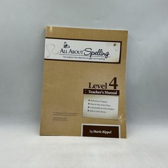 All About Spelling Level 4 Teacher’s Manual Marie Rippel 2015 Paperback