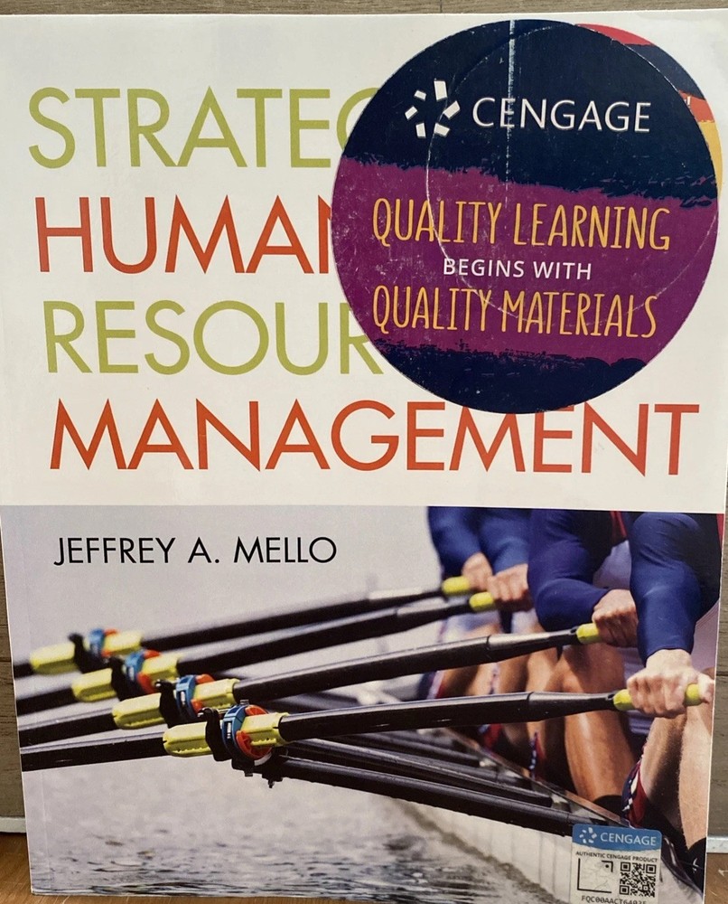 Strategic Human Resource Management by Jeffrey A. Mello (2018, Trade Paperback)