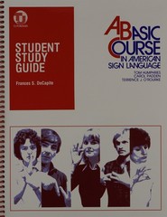 Student Study Guide Basic Course in American Sign Language – Learn ASL Basics