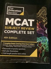 MCAT Subject Review Complete Set 4th Edition 7 Books Every Exam Princeton Box