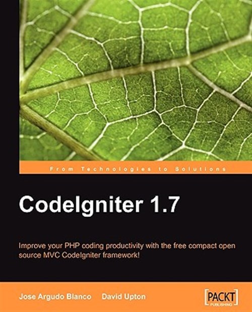 Codeigniter 1.7, Paperback by Argudo, Jose, Brand New, Free shipping in the US