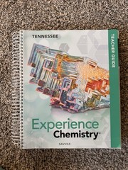 Experience Chemistry Tennessee Teacher Guide Spiral Paperback NEW