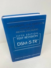 DSM-5-TR Diagnostic & Statistical Manual, 5th Ed – Used