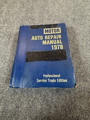 Vintage 1978 MOTOR Auto Repair Manual Hardcover Car Service Book Professional Ed