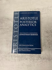 OXFORD Clarendon ARISTOTLE Series: Posterior Analytics 2nd Edition (1994, TPB)