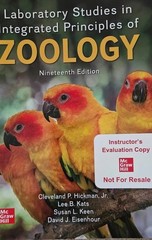 Lab. Studies In Integrated Prin. Of ZOOLOGY/19th Edition/Spiral Bk/BRAND NEW