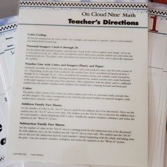 On Cloud Nine Kit Visualizing & Verbalizing Math by Bell, Nanci Book Flash Cards