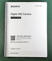 Sony DSC-RX100M5 Instruction Manual: 44 Pages & Protective Covers!