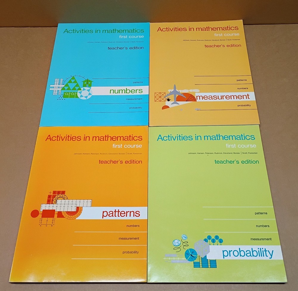 Activities in Mathematics First Course Teacher’s Ed 1971 Scott Foresman Lot of 4
