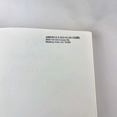 CRC HANDBOOK OF AYURVEDIC MEDICINAL PLANTS By L. D. Kapoor – Hardcover EXCELLENT