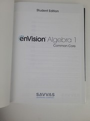 enVision Algebra 1 Student Edition Common Core Math Savvas – HANDYMAN