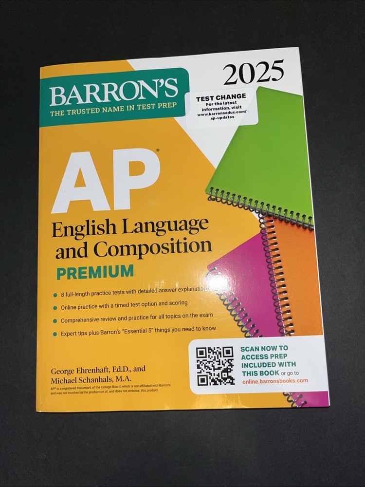 Barron’s Ap Prep Ser.: AP English Language and Composition Premium, 2025:…