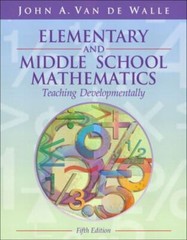 Elementary and Middle School Mathematics: T- 020538689X, Van de Walle, paperback