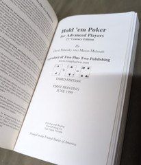 Hold’em Poker for Advanced Players (3rd Ed, 1999) – Sklansky & Malmuth –