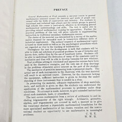 General Mathematics At Work Ewing Hart Industrial Hardcover Math 1952 Vintage