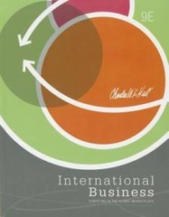 International Business – Hardcover By Hill, Charles W L – VERY GOOD