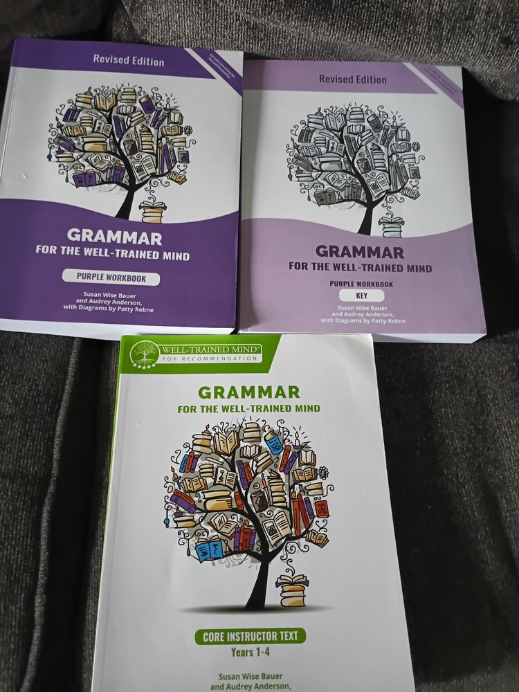 Grammar for the Well-Trained Mind Lot 3/Core Instructor Text/Workbook/Answer Key