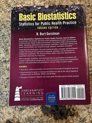 Basic Biostatistics 2nd Edition Paperback Access Code Gerstman Textbook