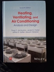 Heating, Ventilating, and Air Conditioning: Analysis and Design by McQuiston