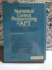 Numerical Control Programming in APT Irvin H Kral HC 1986 Prentice Hall