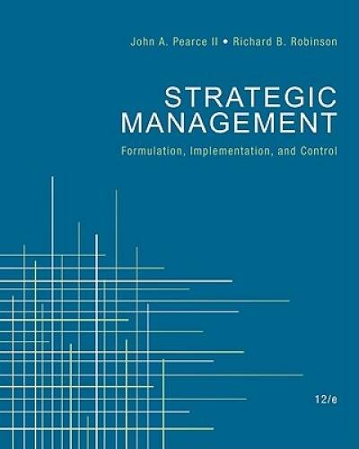 Strategic Management – Hardcover By Pearce, John – VERY GOOD